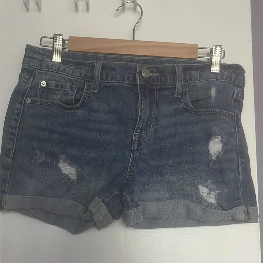 OLD NAVY | Distressed Boyfriend Denim Short Sz US 6